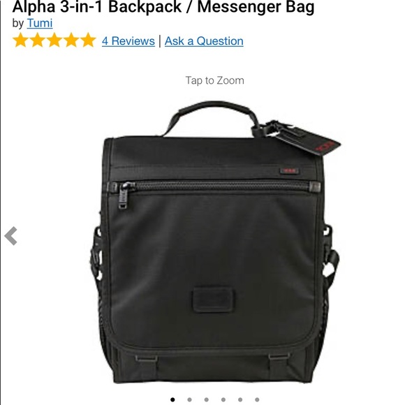 3 in 1 backpack messenger bag